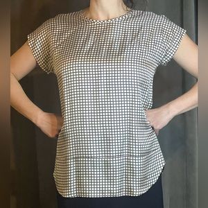 Kate spade checker blouse size 6